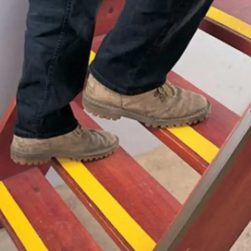 Cinta antideslizante adhesiva amarilla - Imagen 2