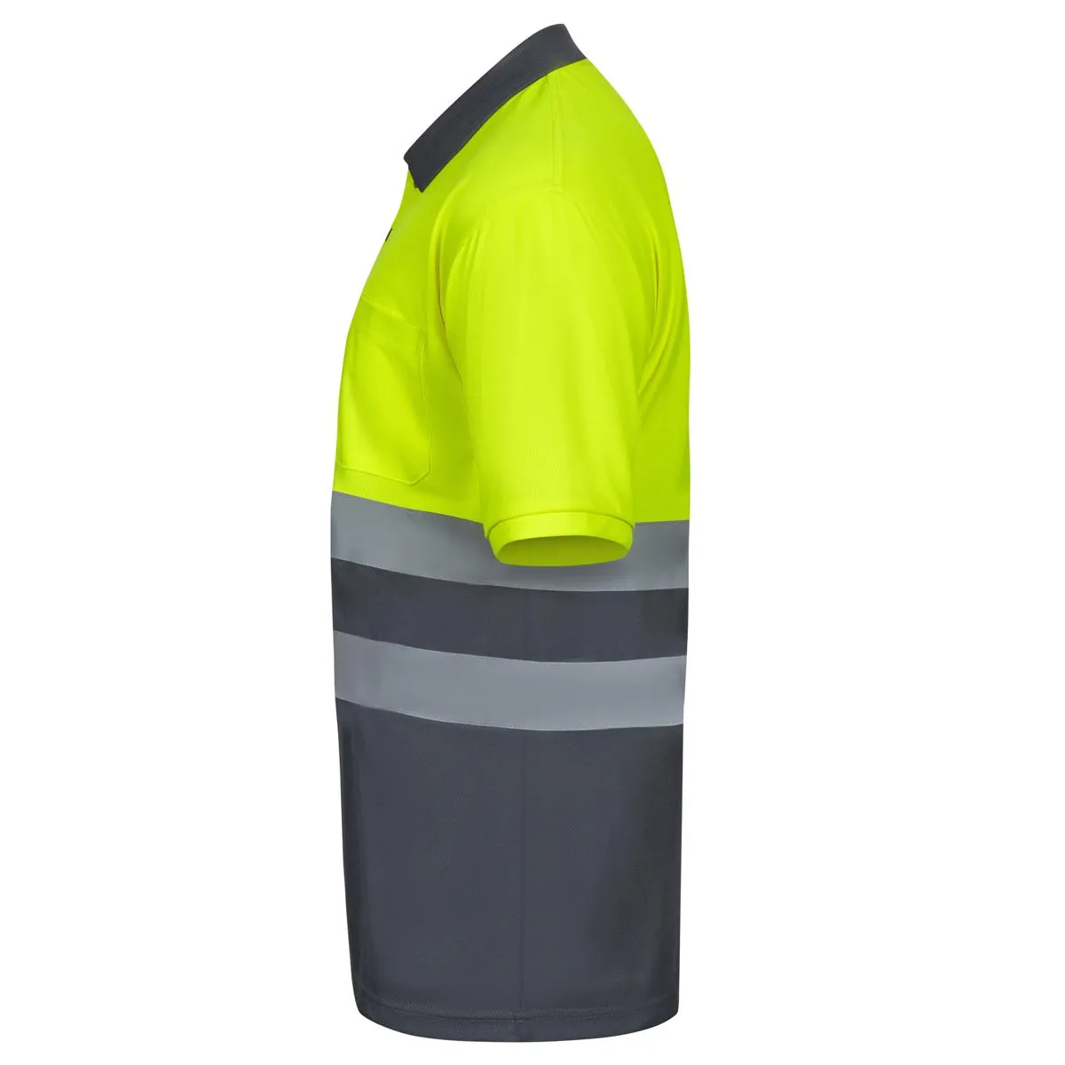 Polo bicolor Velilla 305504 alta visibilidad Manga corta - Imagen 3