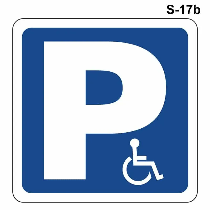 Estacionamiento reservado para personas con movilidad reducida ( S-17 b )