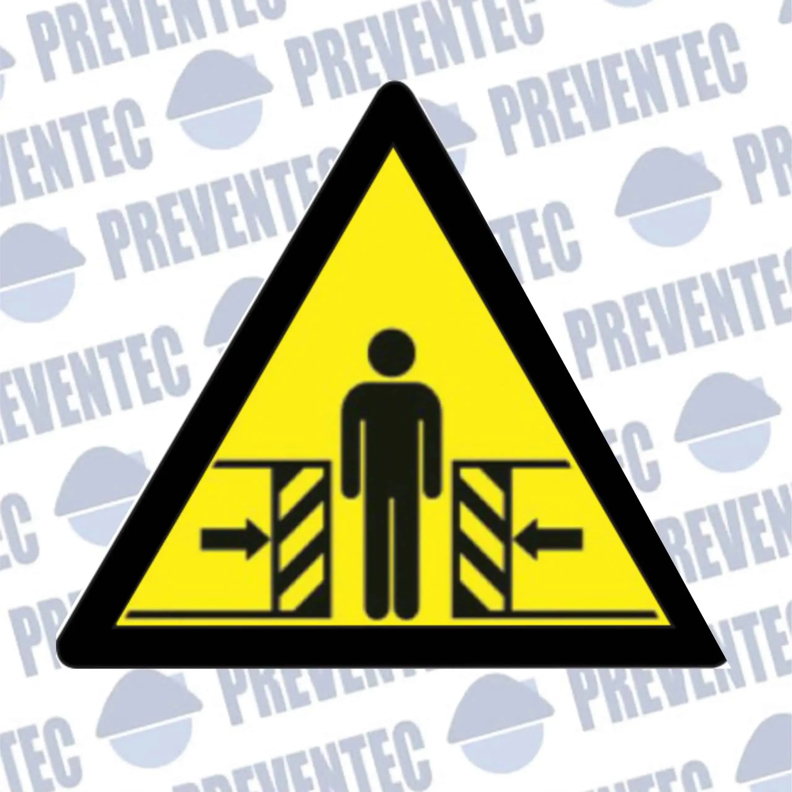 Riesgo de aplastamiento – Pictograma troquelado