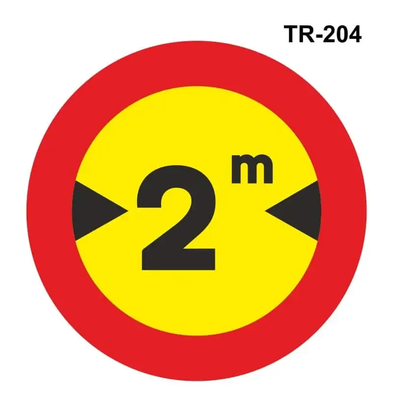 Obras: Limitación de anchura ( TR-204 )