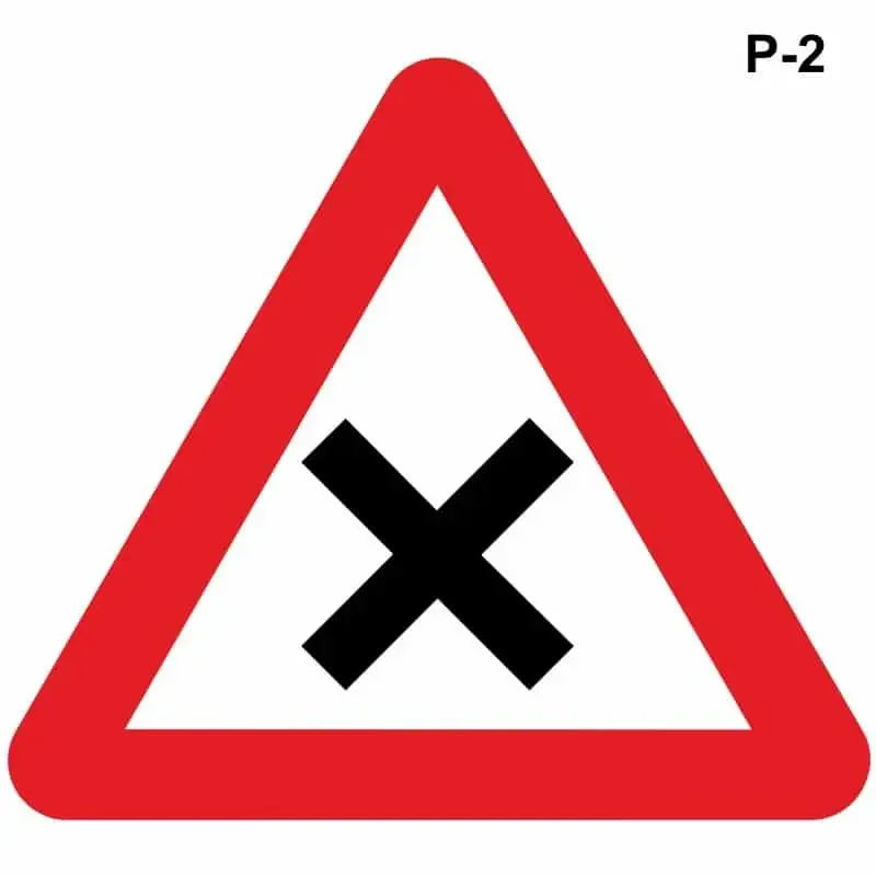 Intersección con prioridad a la derecha – ( P-2 )