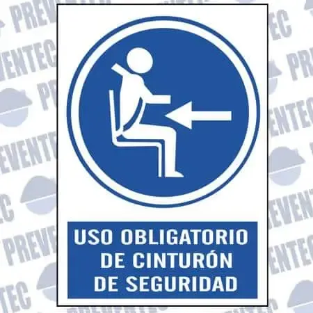 Señal de obligación : Cinturón de seguridad