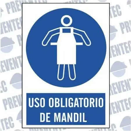 Señalizaciones : Uso obligatorio de mandil