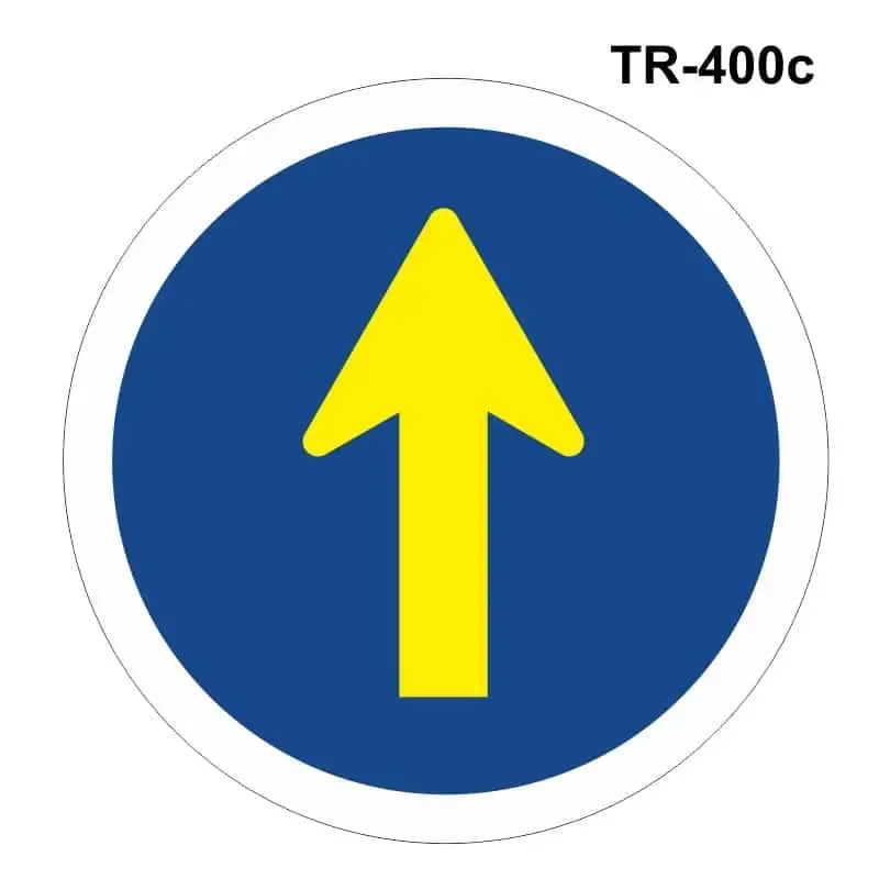 Obras: Sentido obligatorio recto ( TR-400c )