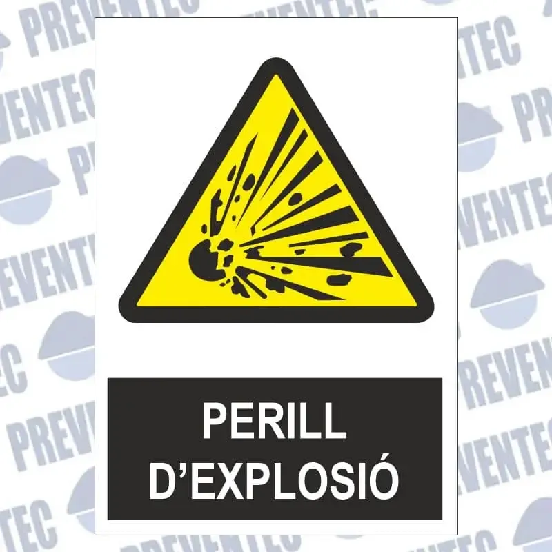Senyal d`advertència : Perill d`explosiò