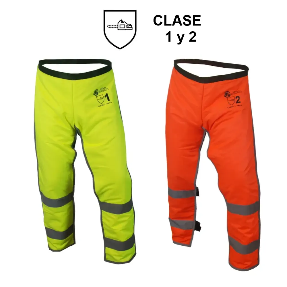 Zahones anticorte motosierra de alta visibilidad – Pattones Robert`s