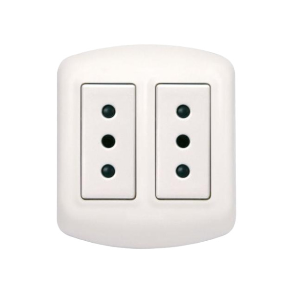 Casquete 2P+T con Toma 10A doble Modus Plus Bticino