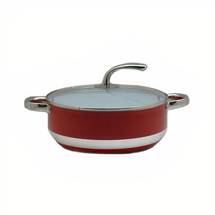Cacerola Cerámico 28 cm Roja 5.8 Lts. Condor