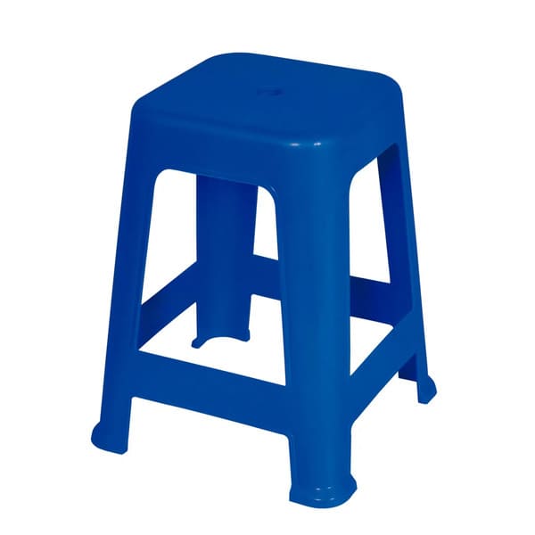 Banqueta Plastica Azul MOR