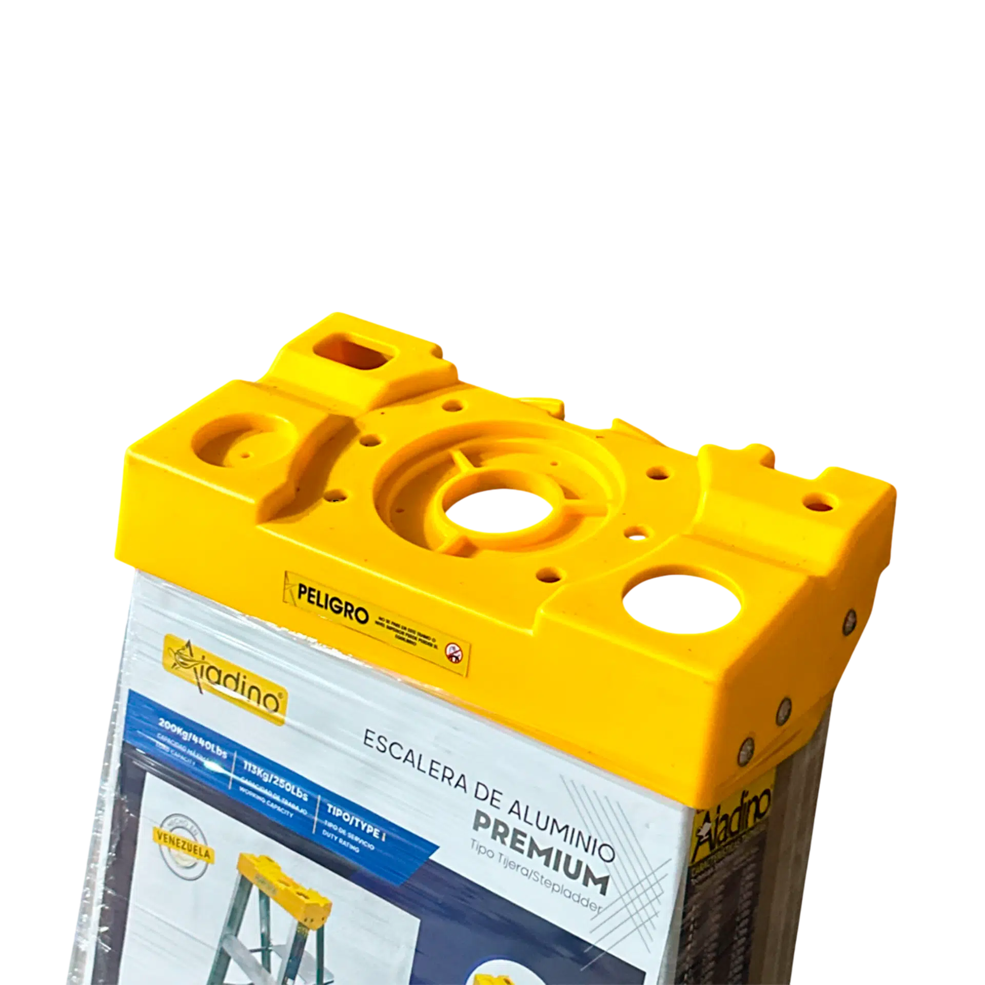Escalera Tijera Aluminio Aladino Sombrero Portaherramientas 5 Tramos Premium - Imagen 5