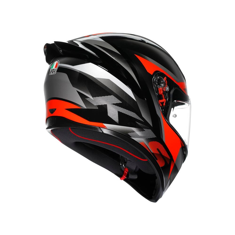 CASCO AGV K1 S AGV E2206 FASTLAP BLACK/GREY/RED - Imagen 2