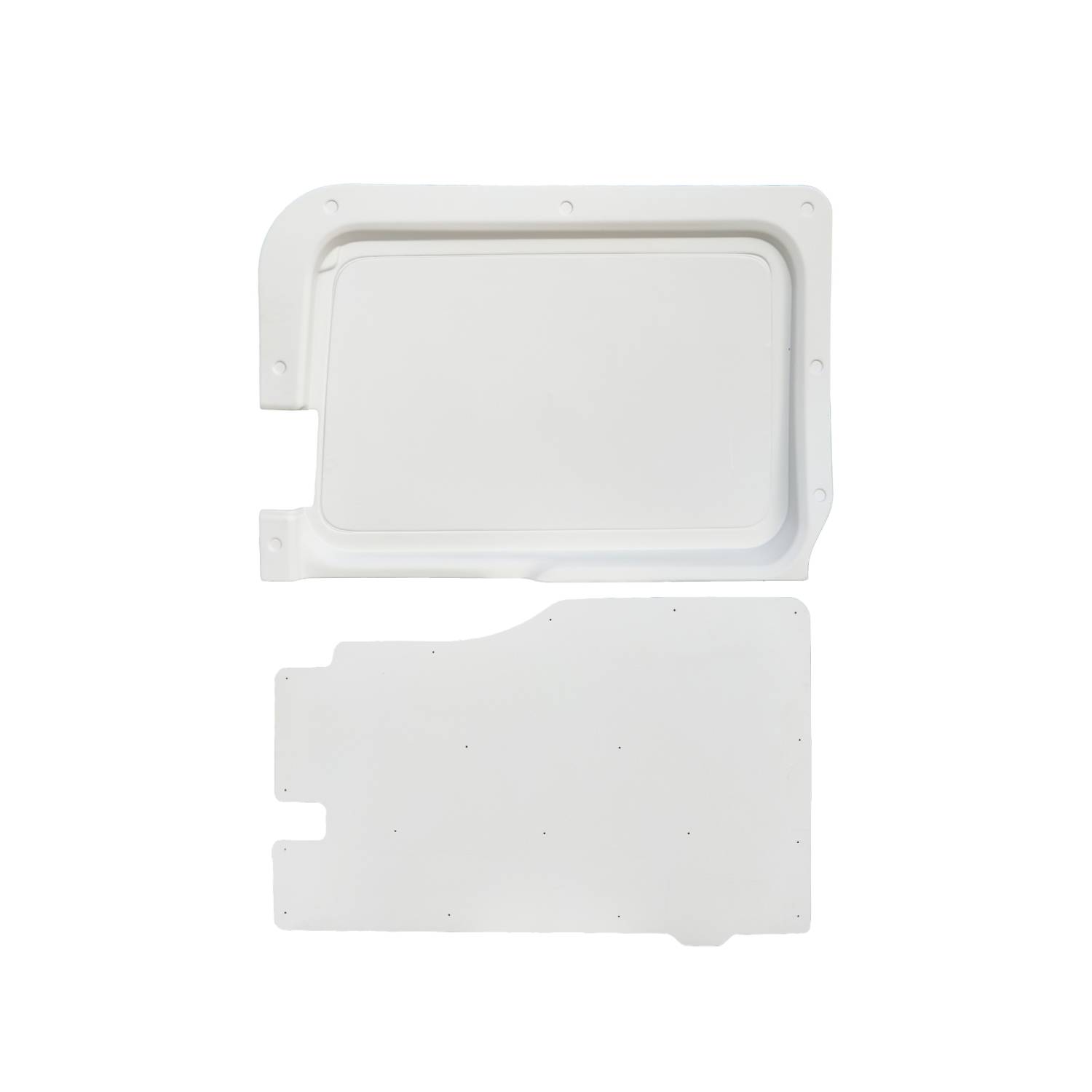 Panel ABS Puerta Corredera Ford Transit 2018 – 2025 Blanco Textura Suave