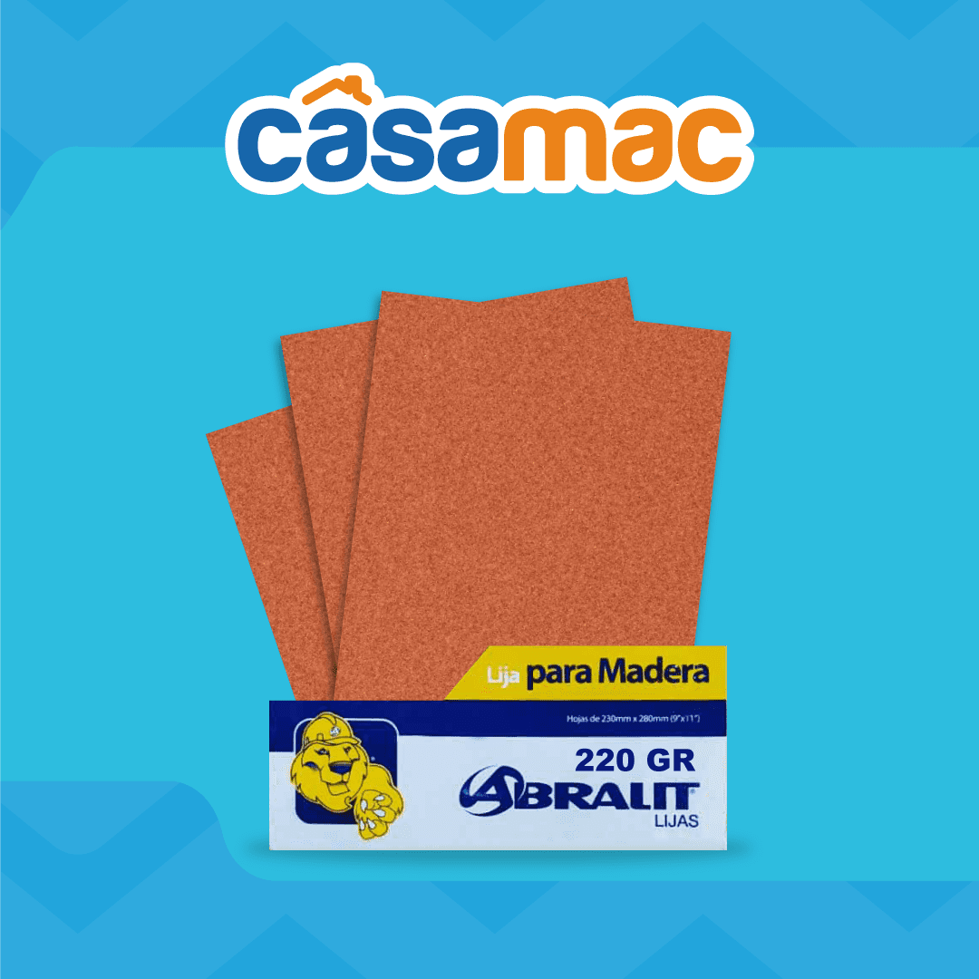 LIJA PARA MADERA DE 220 GR