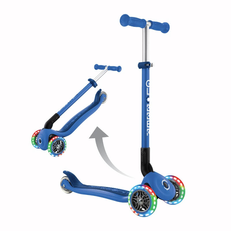 Patinete Primo Foldable Luces Azul - Imagen 3